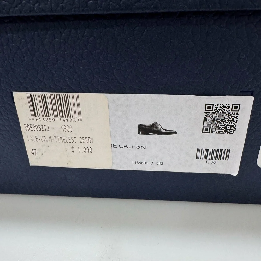 Dior Timeless Derby Shoes Black Men’s Size EU 47/US 14 - Picture 9 of 10